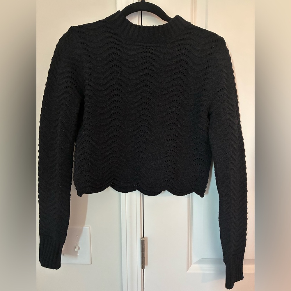 Black cropped Sweater - Picture 4 of 5